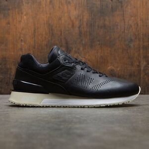 New Balance Black Leather Men's Sneakers